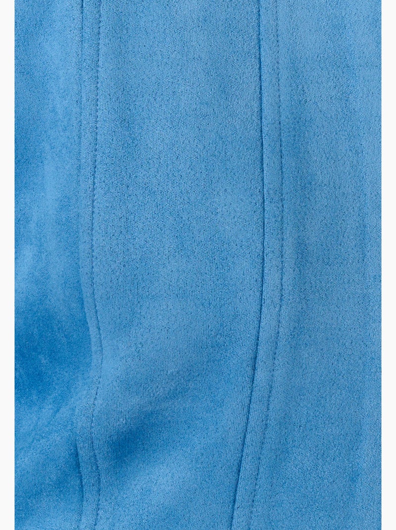 Veste suédine - Damart Bleu - Kiabi