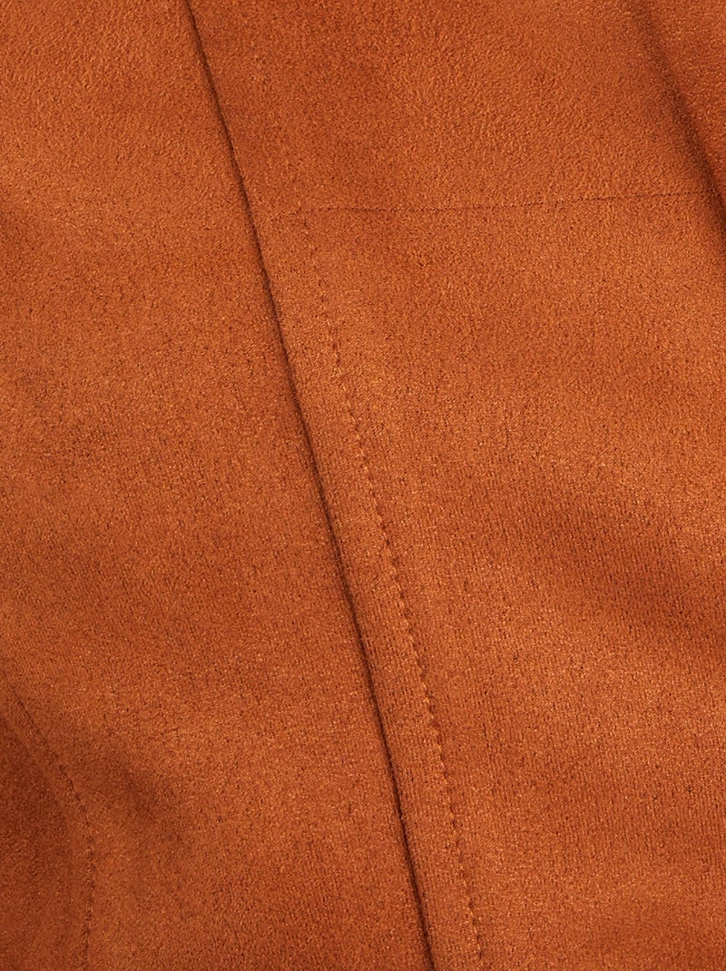Veste suédine - Damart Marron - Kiabi