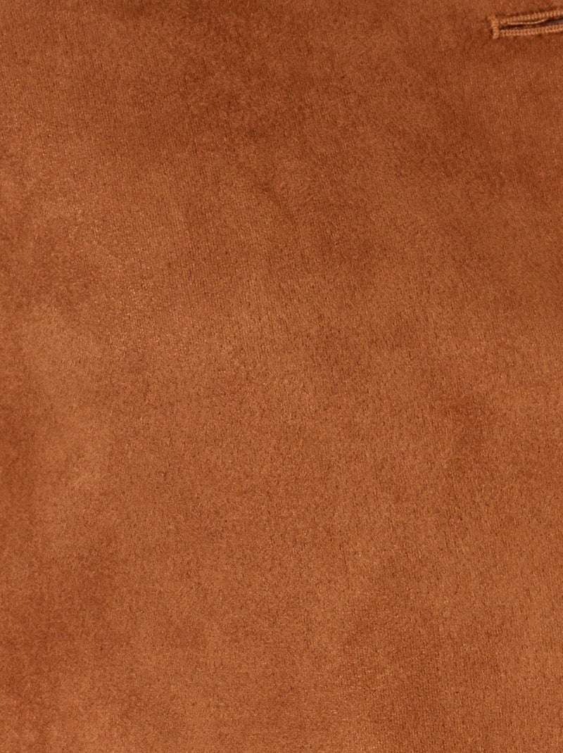 Veste suédine stretch - Damart Marron chocolat - Kiabi