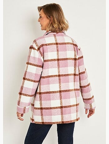 Veste surchemise chaude carreaux