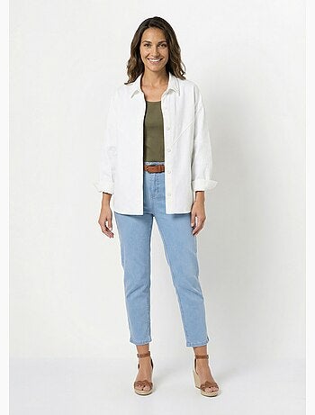 Veste surchemise coton broderie anglaise - afibel