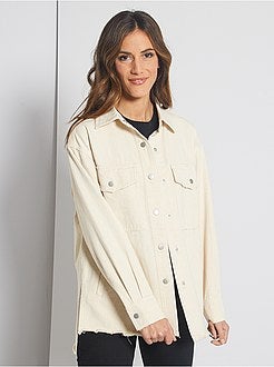 Veste surchemise en denim - Kiabi
