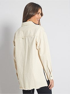 Veste surchemise en denim - Kiabi