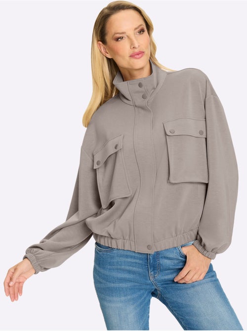 Veste Sweat 2 Poches Soufflet - Taille Standard - helline - Kiabi