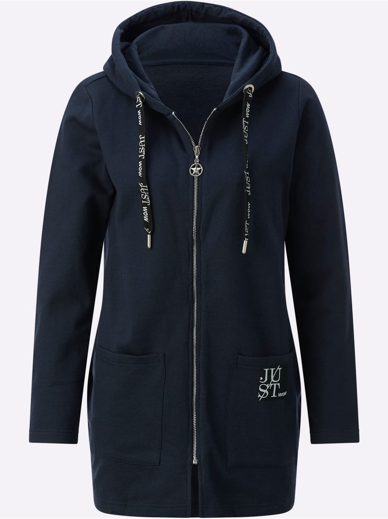 Veste Sweat 60% Coton - Taille Standard - Witt Bleu marine - Kiabi