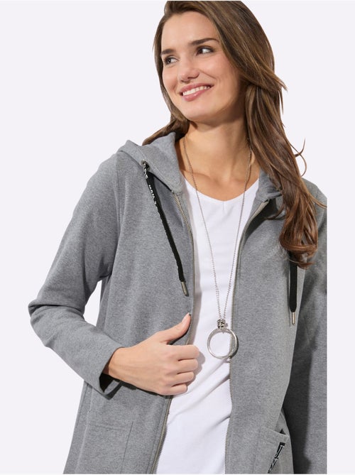 Veste Sweat 60% Coton - Taille Standard - Witt - Kiabi Veste Sweat 60% Coton - Taille Standard - Witt - Kiabi