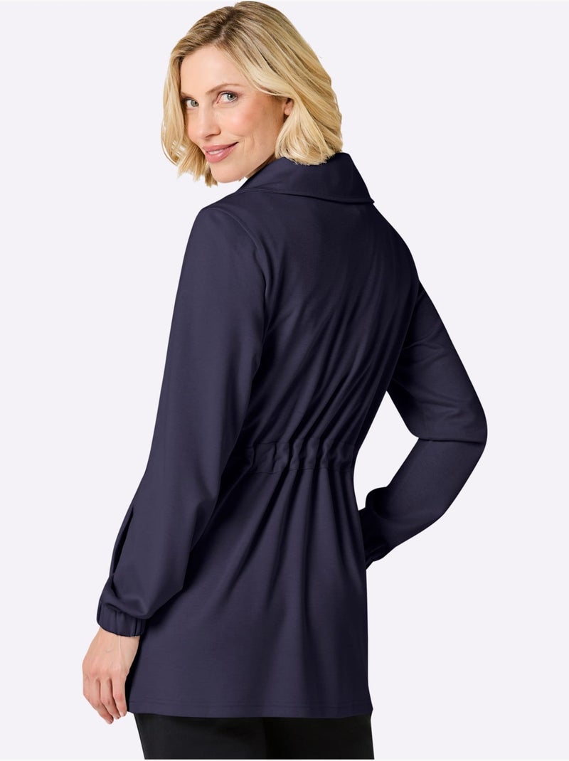 Veste sweat 70% viscose - taille standard - witt Bleu marine - Kiabi