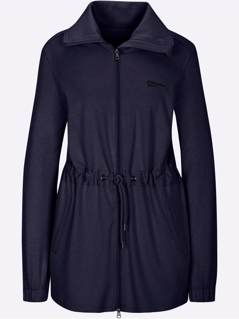 Veste sweat 70% viscose - taille standard - witt Bleu marine - Kiabi