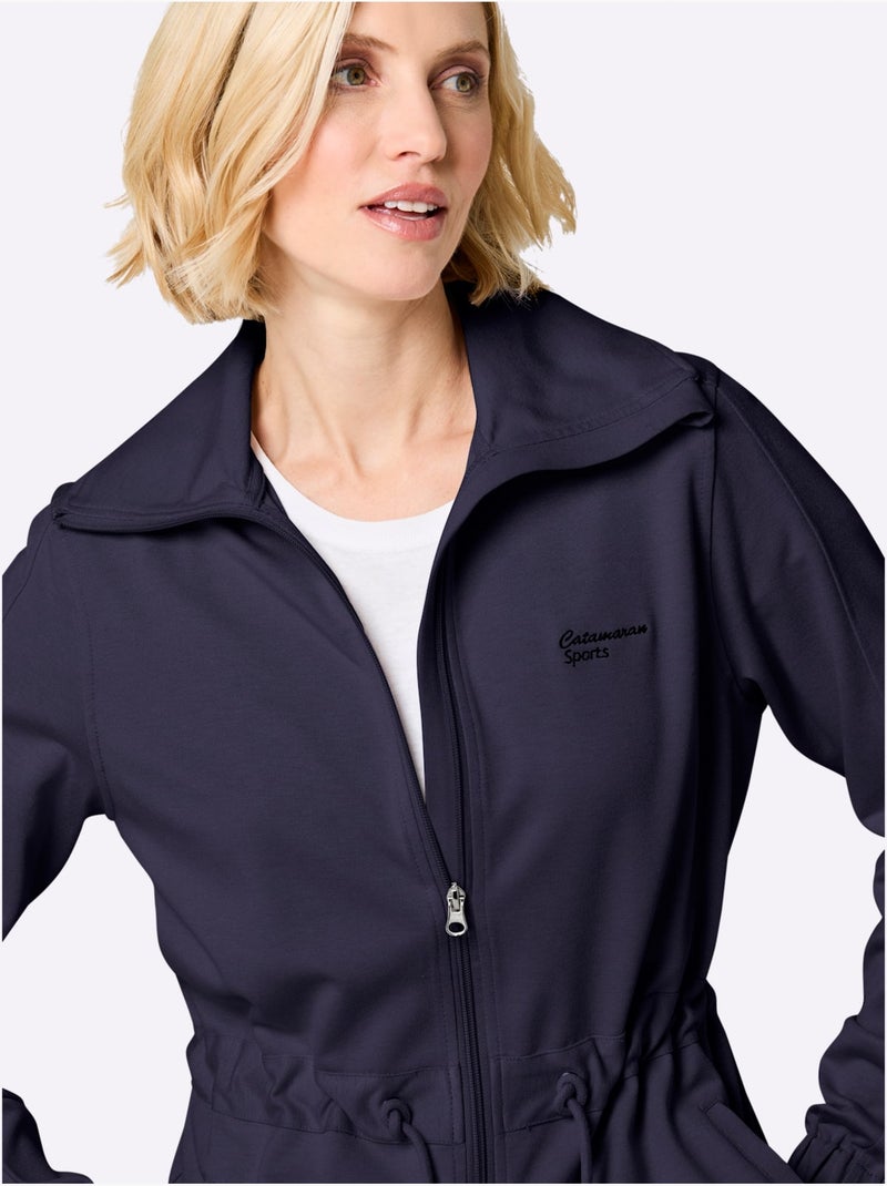 Veste sweat 70% viscose - taille standard - witt Bleu marine - Kiabi