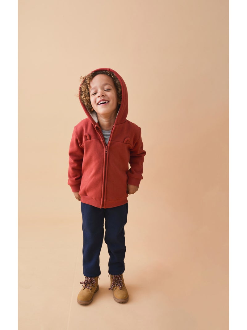 Veste sweat à capuche, Sweatoloudoux® Noukie's Rouge - Kiabi