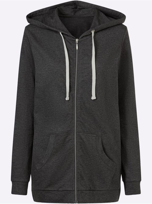 Veste Sweat Bel Aspect Chiné - Taille Standard - Moda Vilona - Kiabi Veste Sweat Bel Aspect Chiné - Taille Standard - Moda Vilona - Kiabi