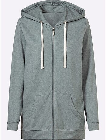 Veste Sweat Bel Aspect Chiné - Taille Standard - Moda Vilona