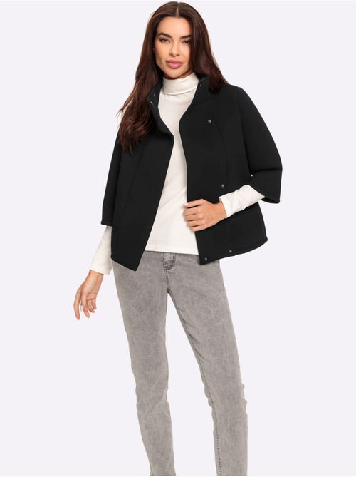 Veste Sweat Imitation Néoprène - Taille Standard - helline - Kiabi