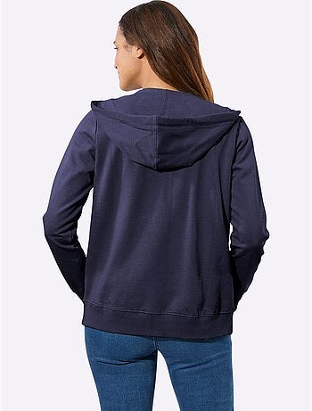 Veste sweat pur coton - taille standard - witt