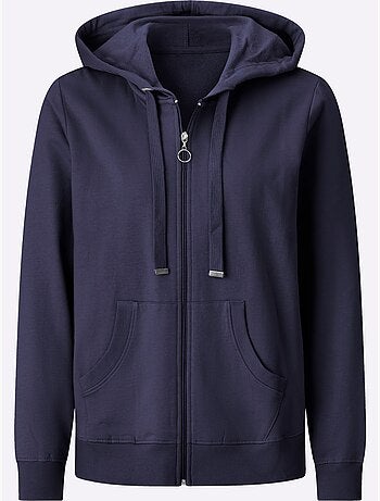 Veste sweat pur coton - taille standard - witt
