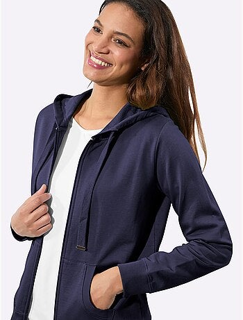 Veste sweat pur coton - taille standard - witt