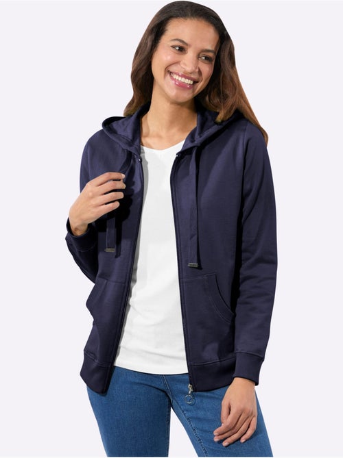 Veste sweat pur coton - taille standard - witt - Kiabi