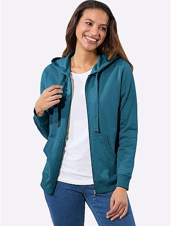 Veste sweat pur coton - taille standard - witt