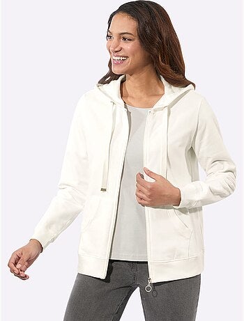 Veste sweat pur coton - taille standard - witt