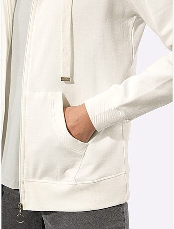 Veste sweat pur coton - taille standard - witt