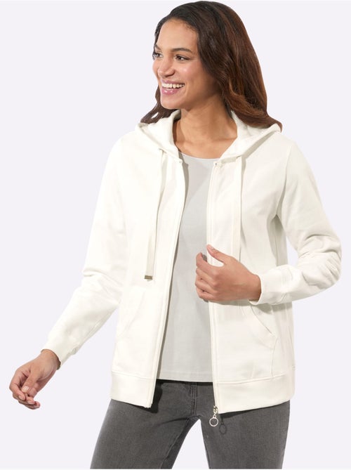 Veste sweat pur coton - taille standard - witt - Kiabi Veste sweat pur coton - taille standard - witt - Kiabi