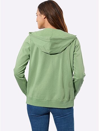 Veste sweat pur coton - taille standard - witt