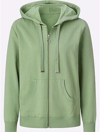 Veste sweat pur coton - taille standard - witt