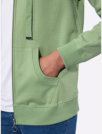 Veste sweat pur coton - taille standard - witt