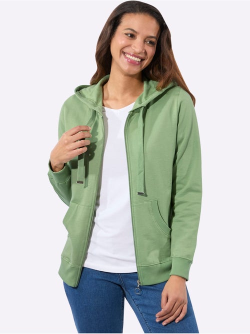 Veste sweat pur coton - taille standard - witt - Kiabi Veste sweat pur coton - taille standard - witt - Kiabi