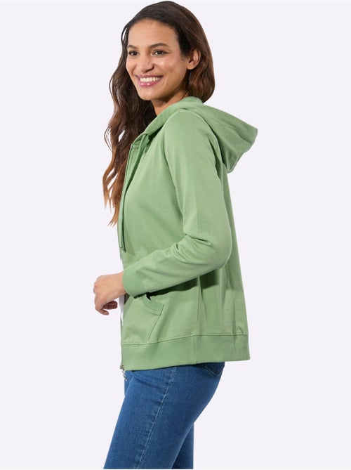 Veste sweat pur coton - taille standard - witt - Kiabi Veste sweat pur coton - taille standard - witt - Kiabi