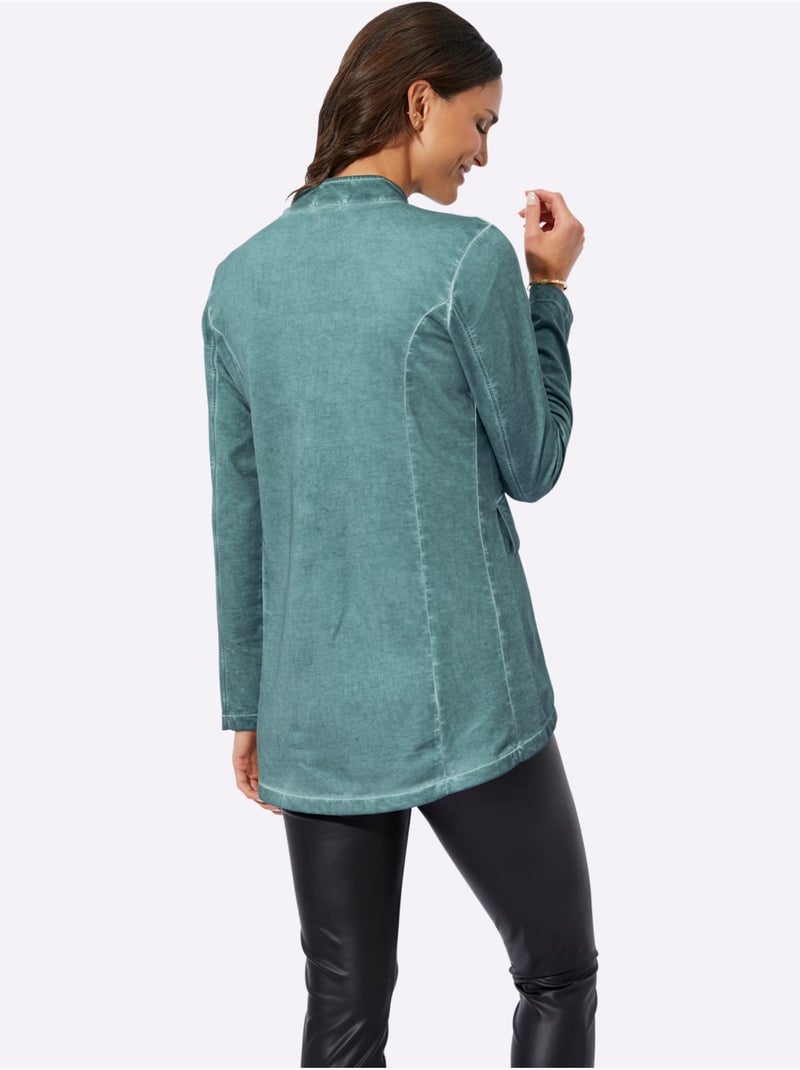 Veste Sweat Pur Coton - Taille Standard - Witt Vert - Kiabi
