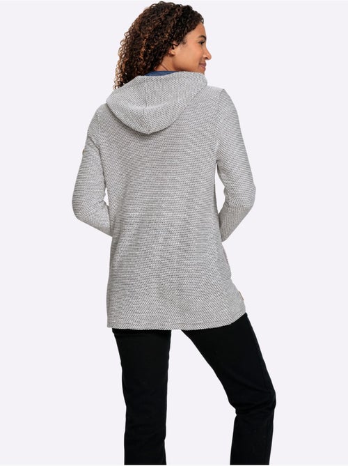 Veste sweat qualité structurée facile d'entretien - taille standard - witt - Kiabi