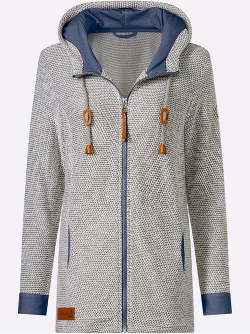 Veste sweat qualité structurée facile d'entretien - taille standard - witt - Kiabi