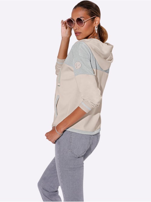 Veste Sweat Ultra-doux Avec Modal - Taille Standard - helline - Kiabi