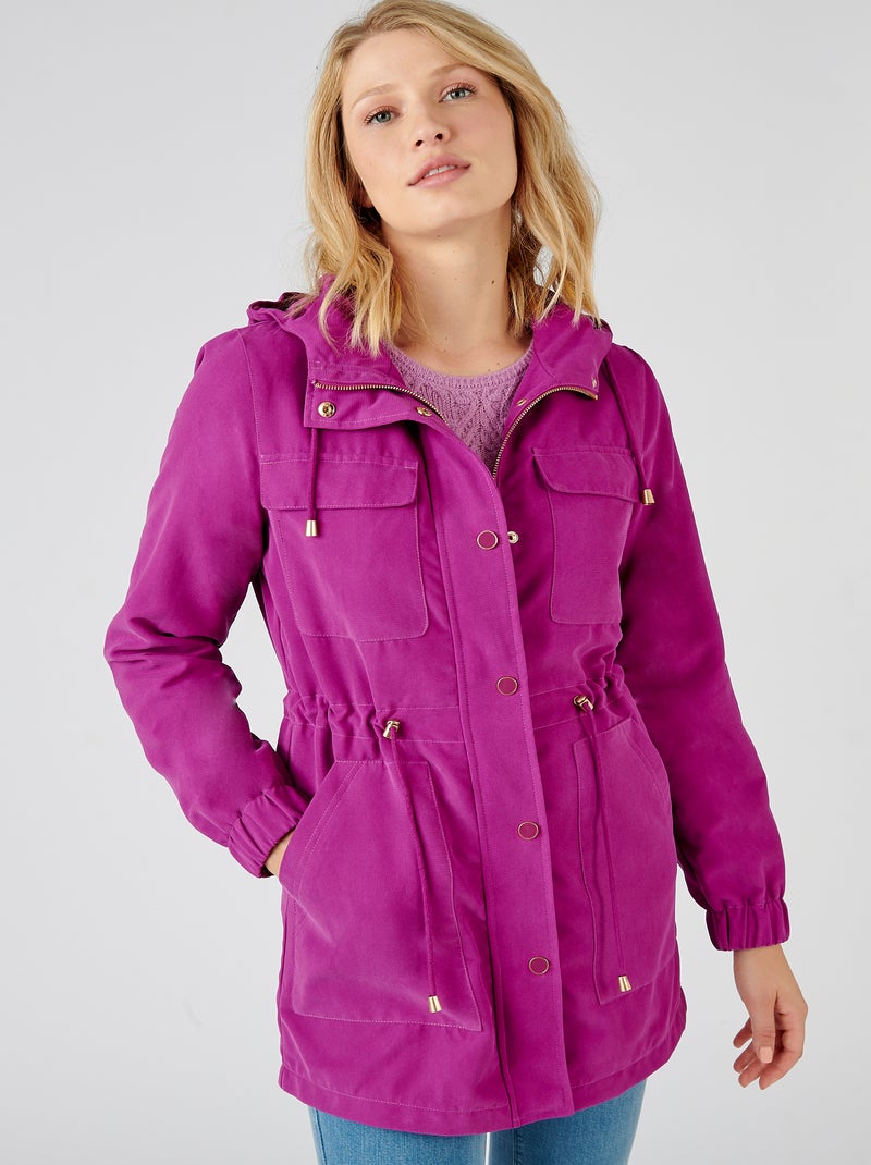 Veste taille resserrable - Damart Violet - Kiabi