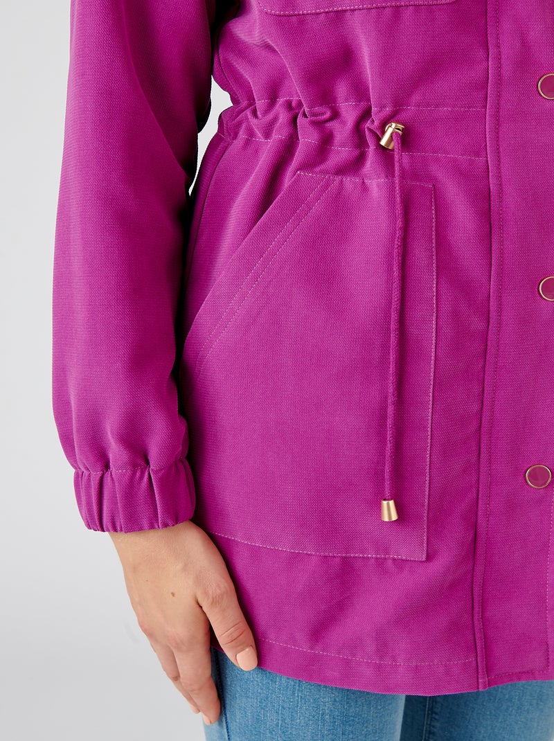 Veste taille resserrable - Damart Violet - Kiabi