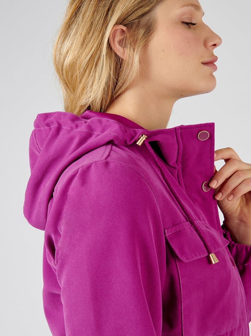 Veste taille resserrable - Damart Violet - Kiabi