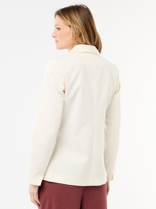 Veste tailleur avec col châle - Kiabi