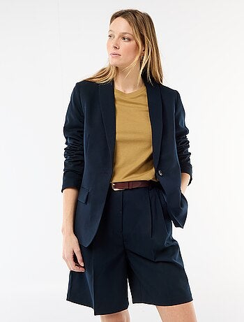 Veste tailleur avec col châle