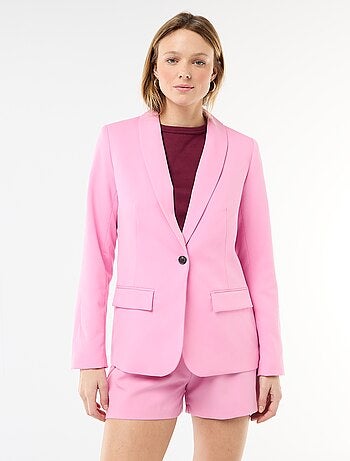 Veste tailleur avec col châle