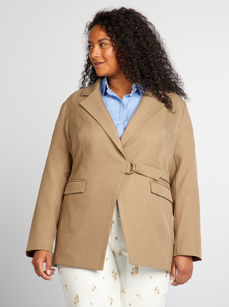 Veste tailleur Beige - Kiabi