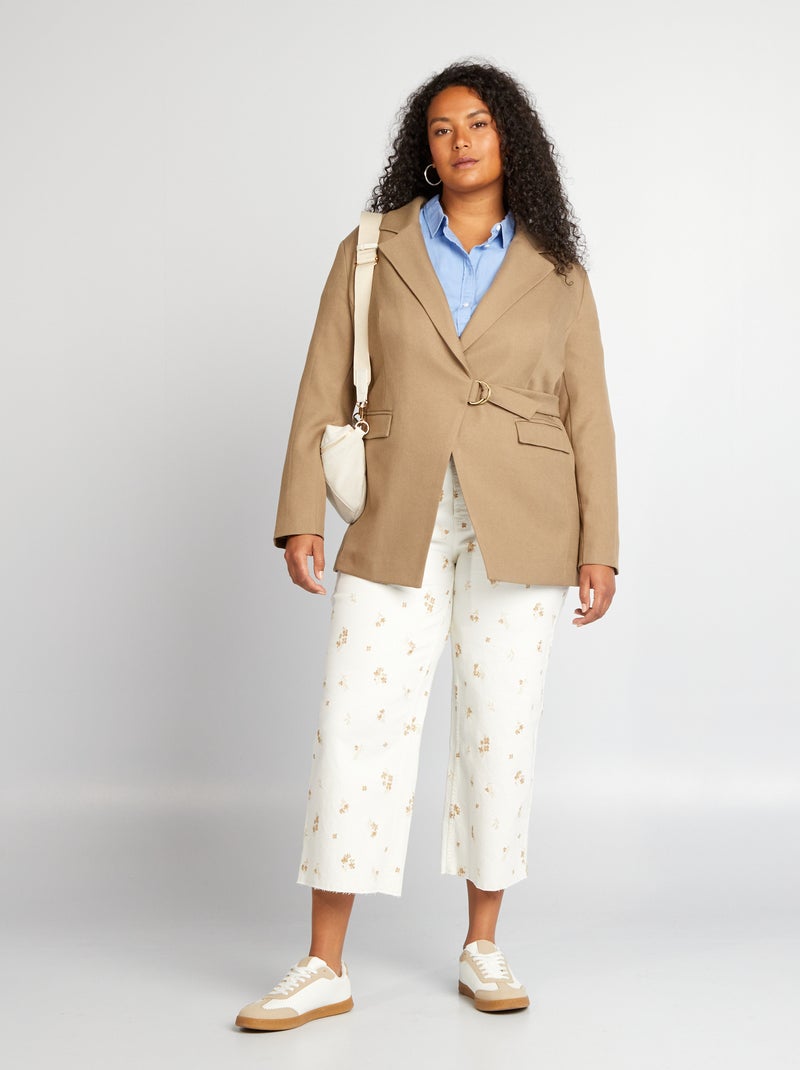 Veste tailleur Beige - Kiabi