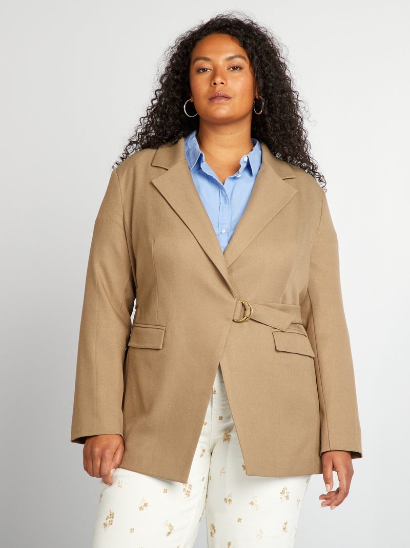 Veste tailleur Beige - Kiabi