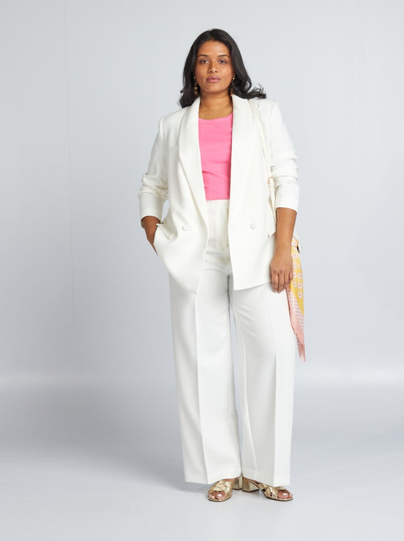 Veste tailleur blanc - Kiabi