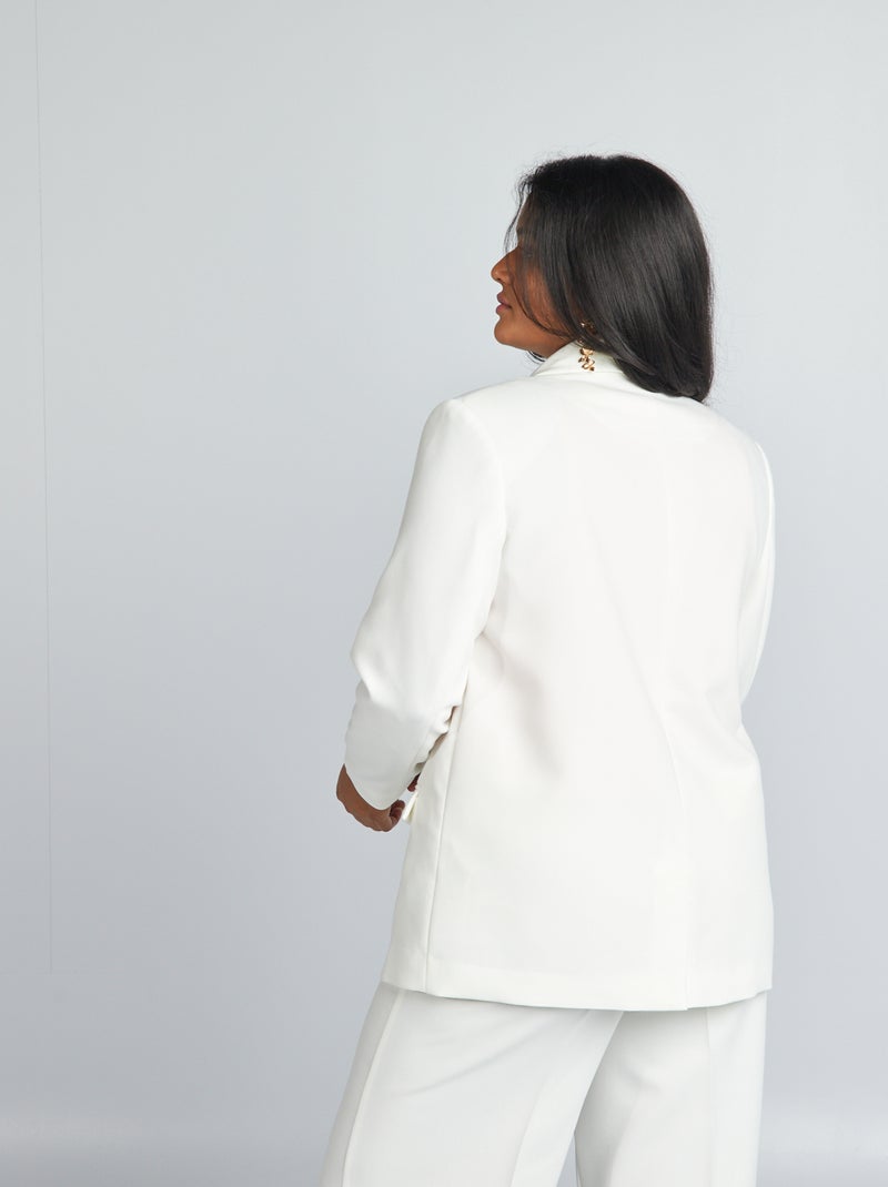 Veste tailleur blanc - Kiabi