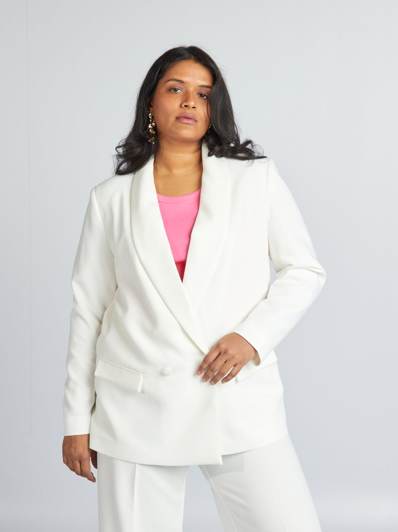 Veste tailleur blanc - Kiabi