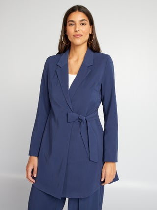 Veste tailleur ceinturée