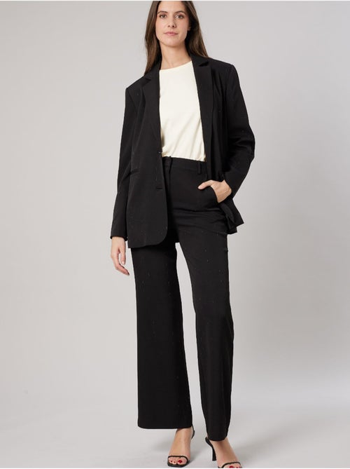 Veste tailleur femme droite à strass 'deeluxe' - Kiabi Veste tailleur femme droite à strass 'deeluxe' - Kiabi
