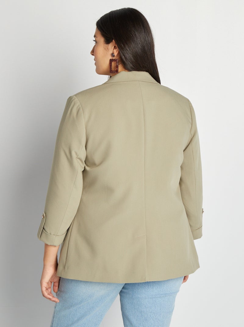 Veste tailleur mi-longue VERT - Kiabi