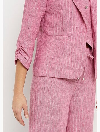 Veste tailleur rayée, aspect irrégulier - Afibel